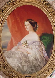 Empress Eugenie (1826-1920) After a Portrait by Francois Xavier Winterhalter (1806-73)